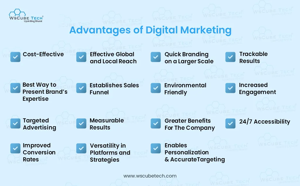 advantages of digital marketing