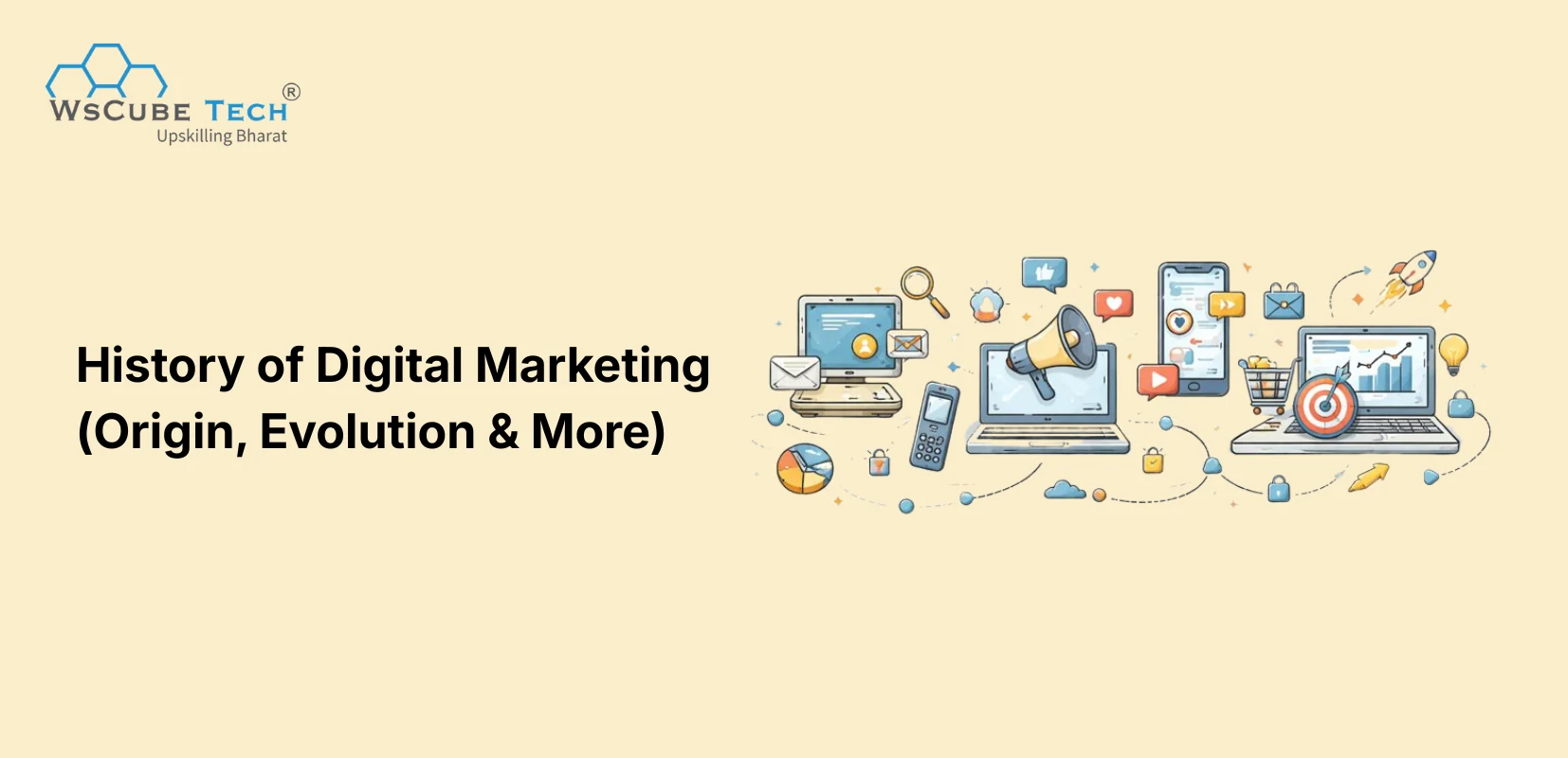 Full History of Digital Marketing (Origin, Evolution, Timeline)