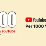 YouTube Income Per 1000 Views & 10000 Views in India (2025)